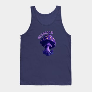 Purple Toadstool Mushroom Tank Top